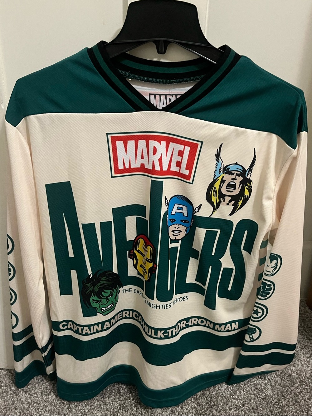 Marvel Avengers Graphic Hockey Jersey - Size XL